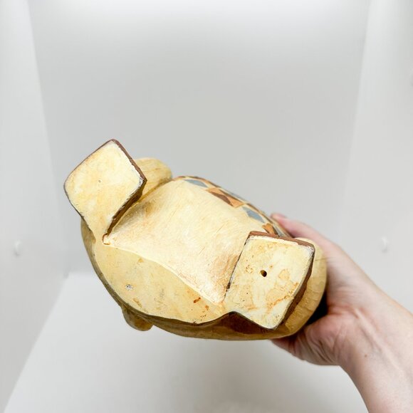 SOLD Large Country Cow Figurine Cottagecore Country Quilt Jim Shore Folk - Picture 6 of 7